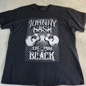 CASH Johnny Cash The Man In Black Graphic Tshirt Size 2XL